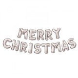 Balon de Crăciun &quot;Merry Christmas&rdquo; - argintiu