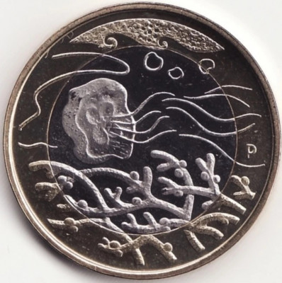 Moneda Finlanda - 5 Euro 2014 - Ape - Proof foto