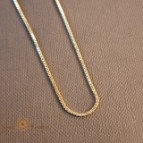 Lantisor tip sarpe placat cu aur de 14 Karate - 45 cm