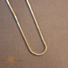 Lantisor tip sarpe placat cu aur de 14 Karate - 45 cm foto
