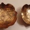 Set de 2 boluri din bronz gravare integral manual