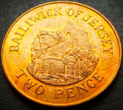 Moneda exotica 2 PENCE - JERSEY, anul 1998 * cod 3435 foto