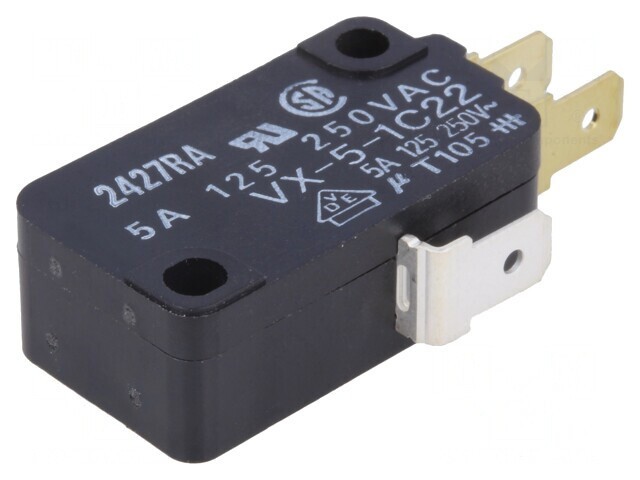 Micro&icirc;ntrerupător SNAP ACTION 5A/250VAC SPDT