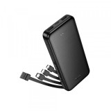 Baterie Externa HOCO J163, 10000mAh, 10W, 1 x Lightning - 1 x microUSB - 1 x USB-A - 1 x USB-C, Neagra