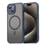 Husa iPhone 15 Plus Asteroid GSM HaloFrost II MagSafe, bleumarin