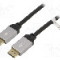 Cablu DisplayPort - DisplayPort, din ambele par&amp;#355;i, DisplayPort mufa, 3m, negru, Goobay - 72188