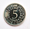 Moneda argint GERMANIA FEDERALA 5 Mark 1965 ( G ) aUNC km # 112, Europa