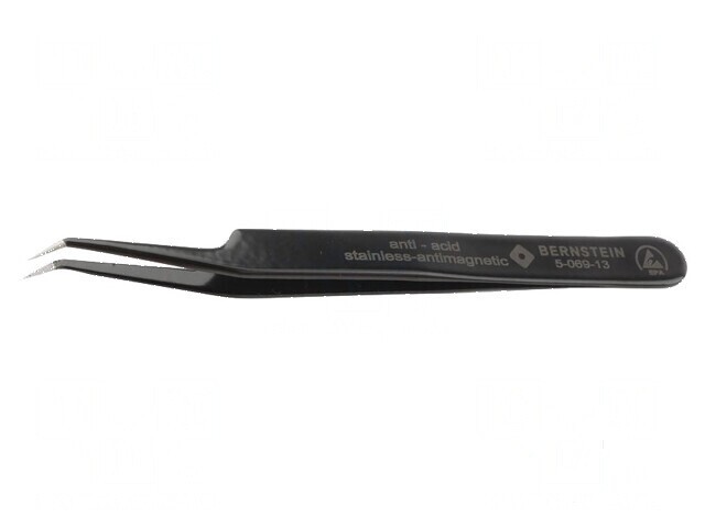 Pensetă ESD cu v&acirc;rf ascuțit, 115mm