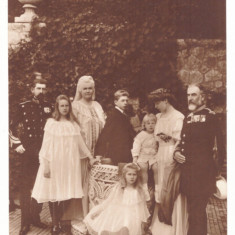 4192 - Regina MARIA, Carol I, Ferdinand, Elisabeth - old postcard - used - 1907