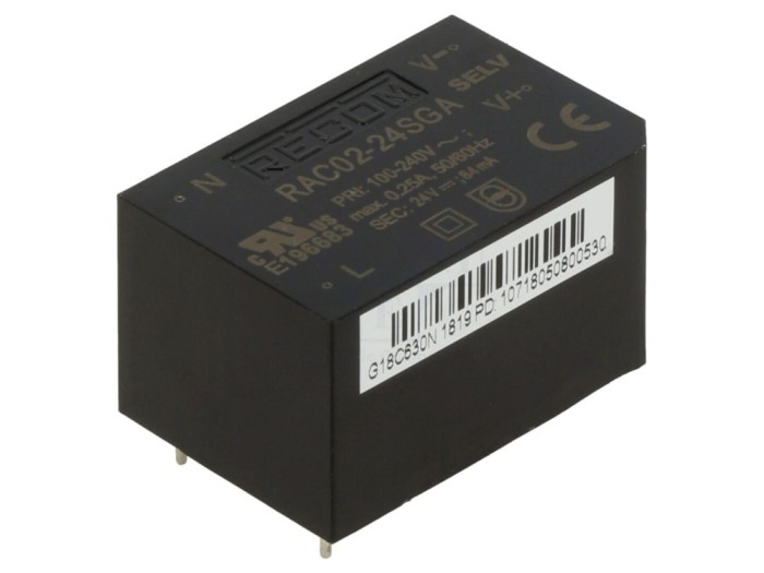 Convertor AC/DC 2W 24V 83mA