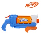 Pistol cu apă, Flip Fill, Capacitate 887 ml, 4 moduri de lansare, Albastru/Portocaliu/Albastru, CMCLASS