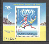 Romania.1978 C.M. de fotbal ARGENTINA-Bl. DR.407, Nestampilat