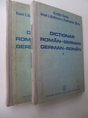 Dictionar Roman German , German Roman (2 vol.) - E. Savin , I. Lazarescu , .. foto