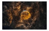Tablou Canvas, "Supernova Puls&acirc;nd &icirc;n Universul &Icirc;ndepărtat", Mister, Infinit, Nebuloasă, Strălucire, &Icirc;ntuneric, Univers, Praf, Lumină, Expansiune, Cosm