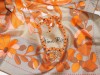 NINA RICCI , ESARFA VINTAGE MATASE NATURALA PLINA, COLIER NOU PORTELAN , CADOU, Marime universala