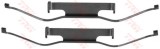Set accesorii, placute frana VW MULTIVAN V (7HM, 7HN, 7HF, 7EF, 7EM, 7EN) (2003 - 2015) TRW PFK534