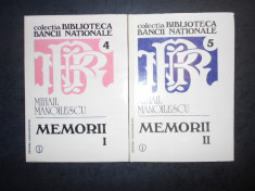 MIHAIL MANOLESCU - MEMORII 2 volume (1993, editie cartonata) foto