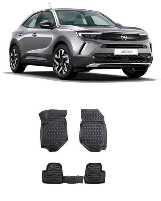 Covorase cauciuc stil tavita Opel Mokka II (2021-2023)