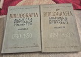 Bibliografia analitica a periodicilor romanesti 2 volume ( 1790 - 1850 ) si ( 1851 - 1858 ) Ioan Lupu