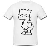 Tricou &quot; Bart Simpsons black and white &quot;