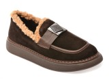 Mocasini IMAGE maro, 146A262, din piele intoarsa