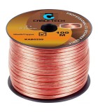 Cablu difuzor 2x0.20mm cupru transparent 1m Cabletech KAB0299