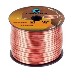 Cablu difuzor 2x0.20mm cupru transparent 1m Cabletech KAB0299