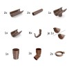 Set Jgheaburi Pluviale Maro, Sistem 75, 4m
