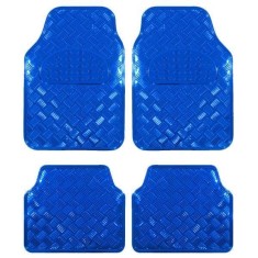 Covorase Auto Universale, model Diamond, culoare Crom Albastru