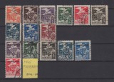 Marci de serviciu - Vultur cu steag 1929 - 1930 (supratipar) 15 v. stampilate