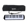 Muzicuta Melodica 32 Clape, Flippy, din ABS, pentru Incepatori, 45 x 13 x 7 cm, Include Husa si Suflator, Negru