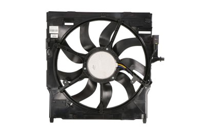 GMV radiator electroventilator BMW X5 E70, 2007-2013, X5 M; xDrive50i, motor 4.4 V8 T, benzina, cutie automata, cu AC, 850W; 520 mm; 3 pini foto