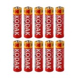 Cumpara ieftin Set 10 baterii Kodak AAA, Super Heavy, 1.5v - Rosu