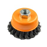 Perie de sarma tip cupa cu noduri rasucite ROTOR 75mm M14 Innovative ReliableTools
