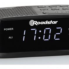 Radio cu ceas cu alarma Roadstar CLR-2477, afisaj LCD, negru - SECOND