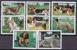 Bhutan 1973 fauna caini MI 536-543 MNH, Nestampilat