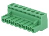 Conector Deconectabil PHOENIX CONTACT 5.08mm, 8 Pisti, Seria MSTB, Mama, Terminal Cu Surub, Verde