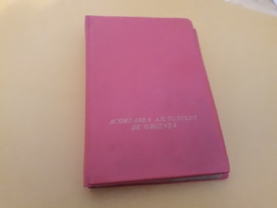 DIAPOZITIVE ACORDAREA AJUTORULUI DE URGENTA 5 FILE,30 BUCATI foto
