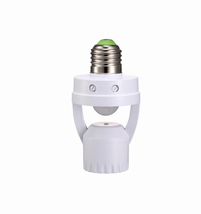 Soclu lampa dulie bec cu senzor de miscare E27 360 max 60W 6m, 10s-5m