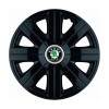Set 4 Capace Roti, potrivite jantelor de R14, pentru Skoda, model Cosmos Negru, Autohelix MSA