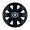 Set 4 Capace Roti, potrivite jantelor de R14, pentru Skoda, model Cosmos Negru