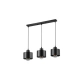 Lustra LED Suspendata MasterLED, 3xE27, Baza 50cm, Negru, Interior, Moderna