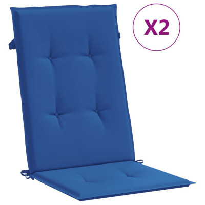 Perne scaun spatar &amp;icirc;nalt, 2 buc., albastru, 120x50x3 cm, textil GartenMobel Dekor foto