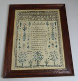 Sampler englezesc &bdquo;Frailty of Man&rdquo;, 1832