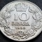 Moneda istorica 10 DINARI / DINARA - YUGOSLAVIA, anul 1938 * cod 4752 = UNC