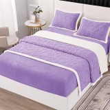 Cumpara ieftin Lenjerie cu elastic 180x200 Comfy V7 Lila (Cocolino)