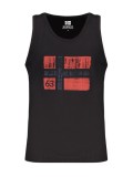 Cumpara ieftin Maiou barbati, cu imprimeu cu logo, Regular fit, Negru (Marime: 2XL)