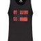 Maiou barbati, cu imprimeu cu logo, Regular fit, Negru (Marime: L)