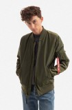 Alpha Industries geacă bomber MA-1 TT bărbați, culoarea verde, de tranziție 191103.257-green