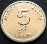 Cumpara ieftin Moneda exotica 5 LAARI - I-le MALDIVE, anul 2012 *cod 2956 = UNC, Asia